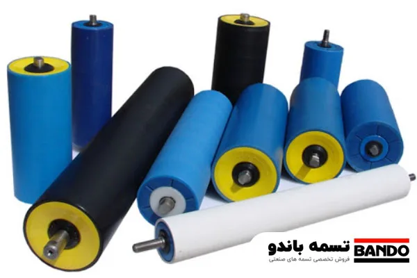 قیمت رولیک نوار نقاله ( رولیک و غلطک صنعتی ) 9 رولیک تفلونی پلیمری در کانوایر